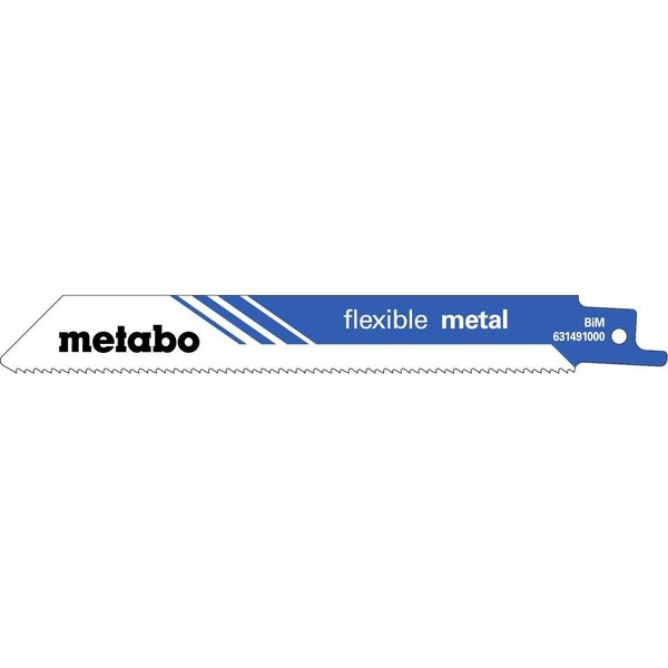 Metabo 6 in L x Sheets 3 to 8 mm, Pipes, Profiles 10 to 100 mm Cutting Bi-Metal 5 PK 631491000